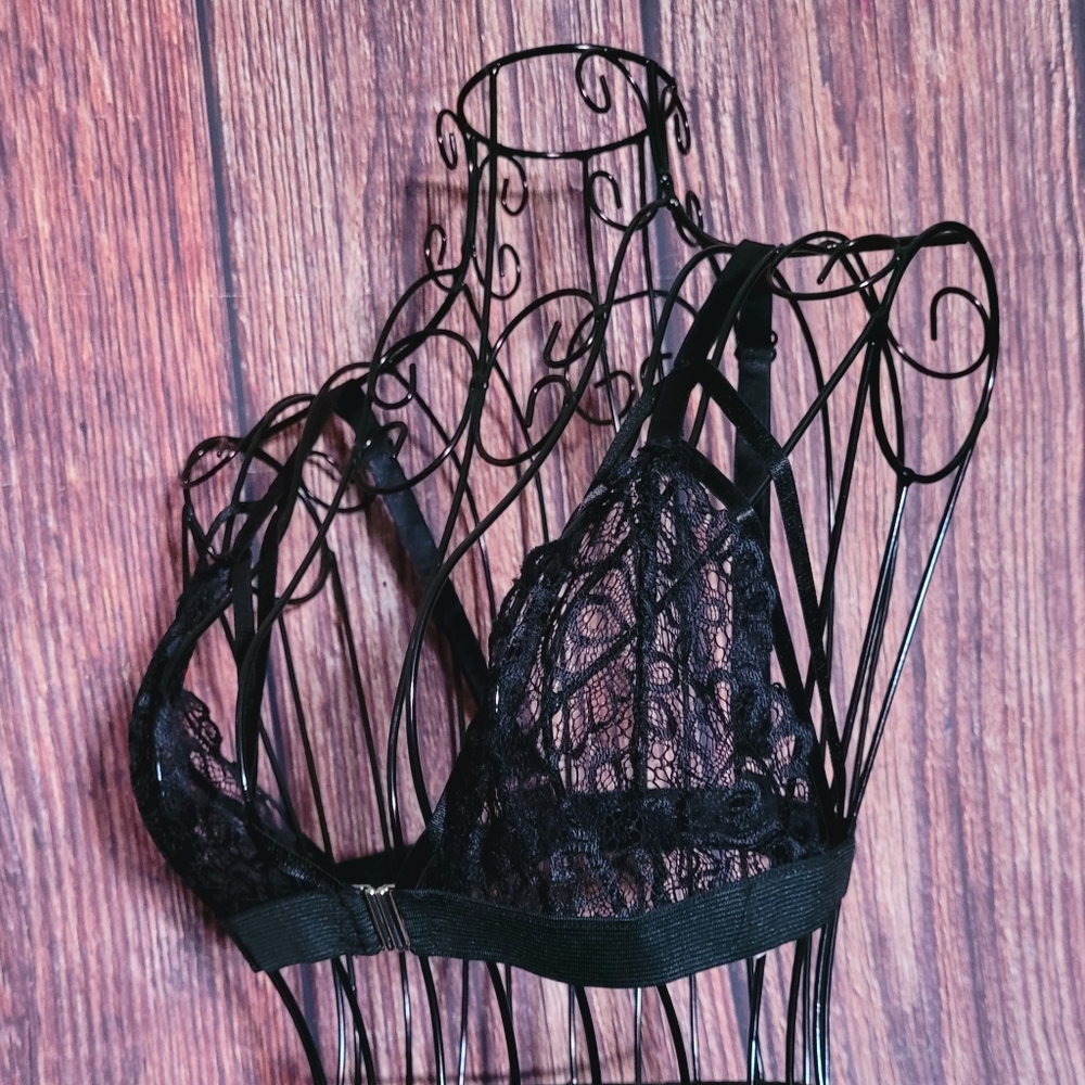 Paisley Floral Sheer Lace Bralette
